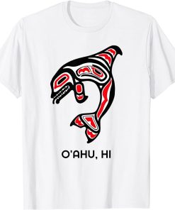 O"ahu HI Native Aboriginal Orca Killer Whales T-Shirt