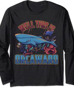 Orca Vintage Retro Art Sea Life Killer Whale Long Sleeve T-Shirt