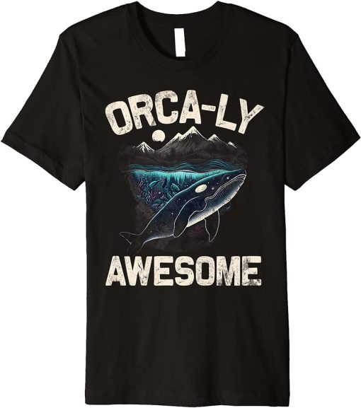 Whales Watch Dolphin Pottwhal Funny Saying Orca Whale Premium T-Shirt