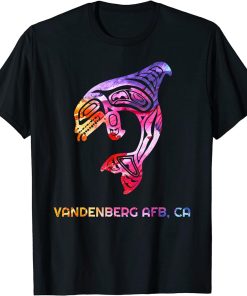 Tribal Vandenberg AFB CA Orca Killer Whale Native American T-Shirt