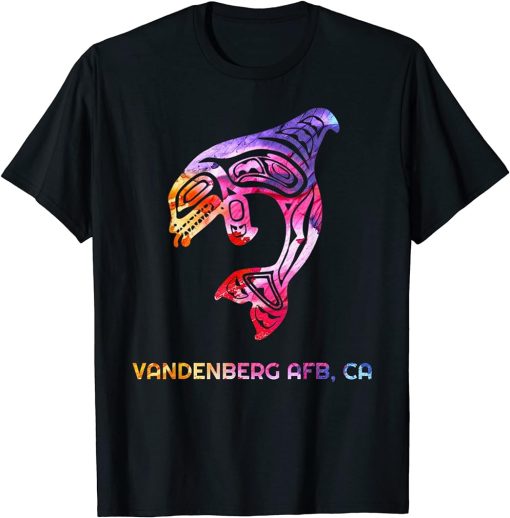 Tribal Vandenberg AFB CA Orca Killer Whale Native American T-Shirt